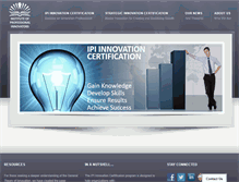 Tablet Screenshot of innovationcertification.com